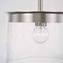 4_HomePlace Lighting Mason 1 Light Semi-Flush Brushed Nickel more views