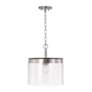 5_HomePlace Lighting Mason 1 Light Semi-Flush Brushed Nickel more views
