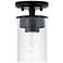 HomePlace Lighting Mason 1 Light Semi-Flush Matte Black