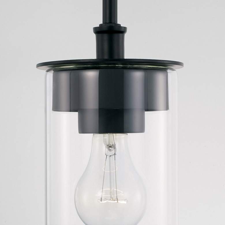 Image 3 HomePlace Lighting Mason 1 Light Semi-Flush Matte Black more views
