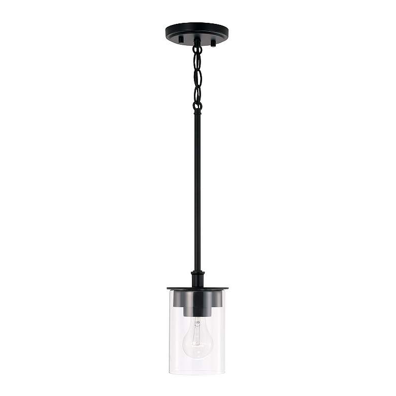 Image 4 HomePlace Lighting Mason 1 Light Semi-Flush Matte Black more views
