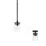 5_HomePlace Lighting Mason 1 Light Semi-Flush Matte Black more views