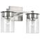 HomePlace Lighting Mason 2 Light Vanity Brushed Nickel