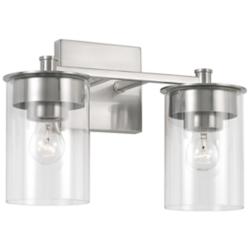 HomePlace Lighting Mason 2 Light Vanity Brushed Nickel