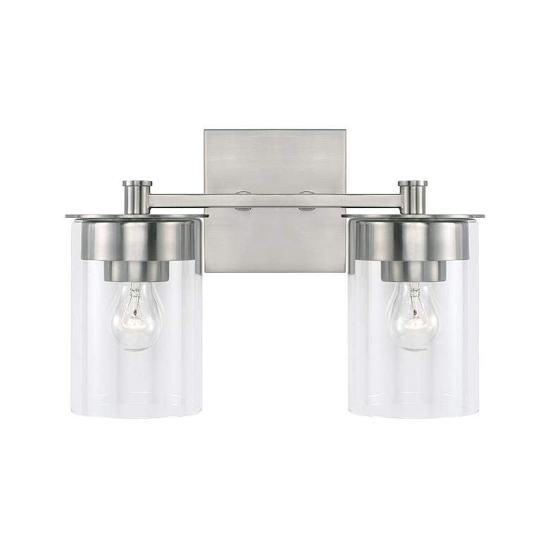 Image 4 HomePlace Lighting Mason 2 Light Vanity Brushed Nickel more views