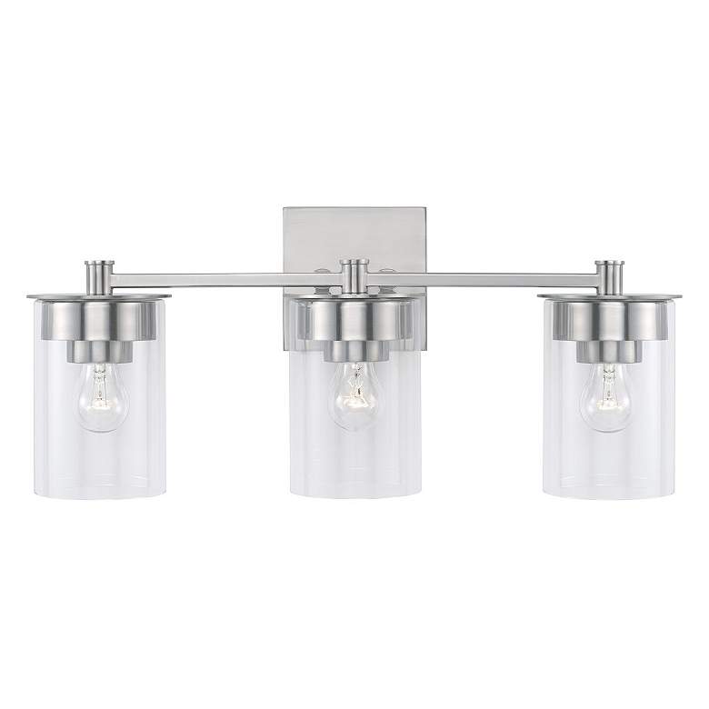 Image 4 HomePlace Lighting Mason 3 Light Vanity Brushed Nickel more views