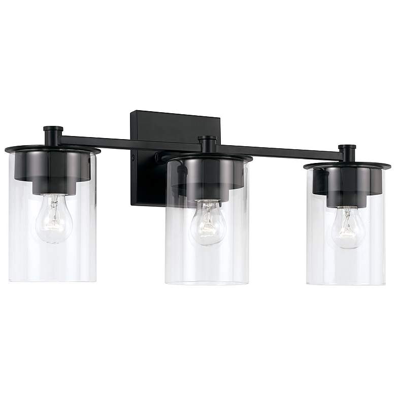 Image 2 HomePlace Lighting Mason 3 Light Vanity Matte Black