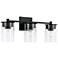 HomePlace Lighting Mason 3 Light Vanity Matte Black