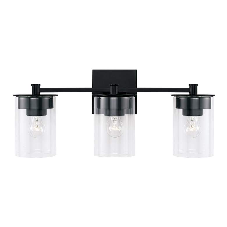 Image 4 HomePlace Lighting Mason 3 Light Vanity Matte Black more views