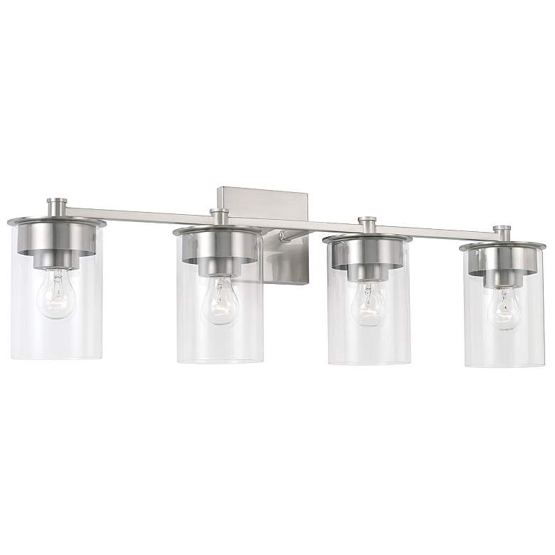Image 2 HomePlace Lighting Mason 4 Light Vanity Brushed Nickel