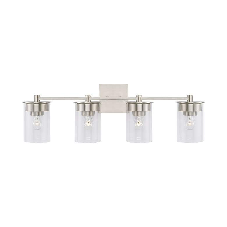 Image 4 HomePlace Lighting Mason 4 Light Vanity Brushed Nickel more views