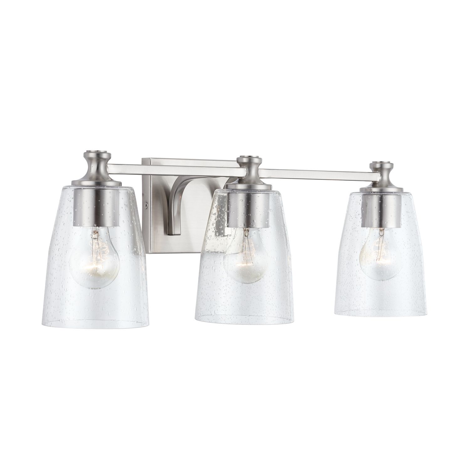 Image 4 HomePlace Lighting Myles 3 Light Vanity 23" Brushed Nickel more views