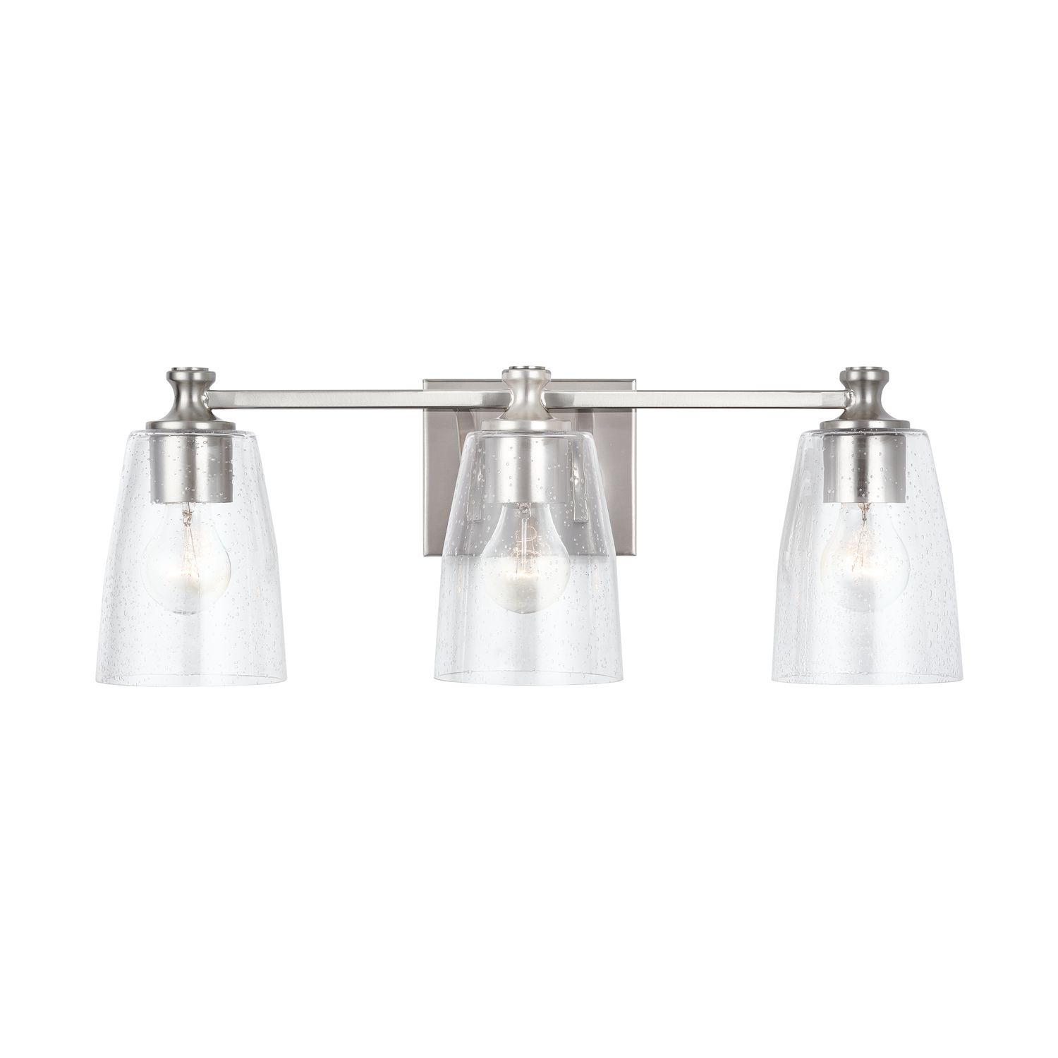 Image 6 HomePlace Lighting Myles 3 Light Vanity 23" Brushed Nickel more views