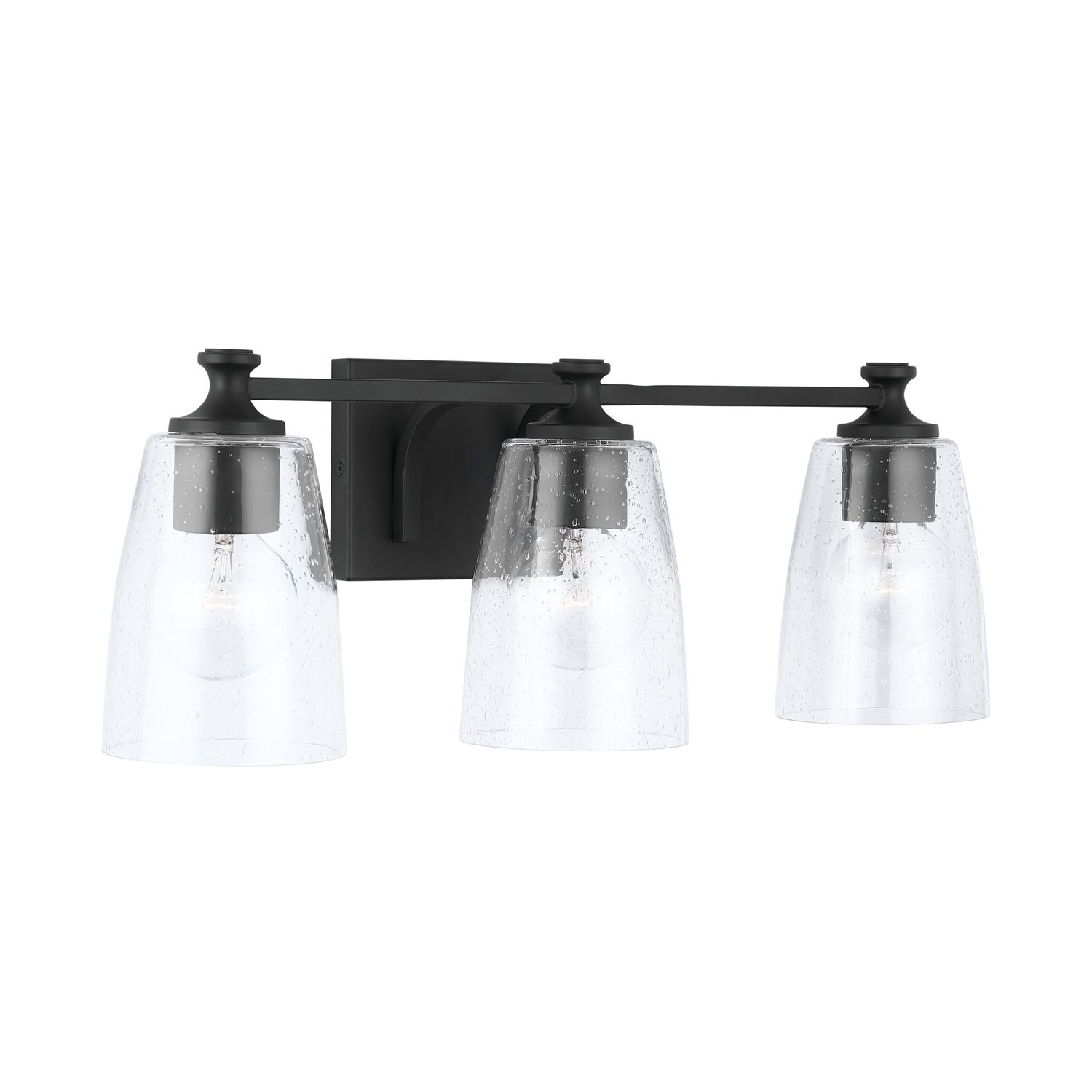 Image 4 HomePlace Lighting Myles 3 Light Vanity 23" Matte Black more views