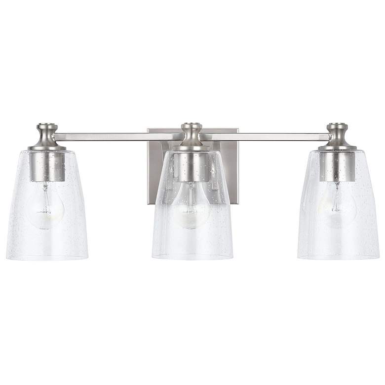 Image 1 HomePlace Lighting Myles 3 Light Vanity Brushed Nickel