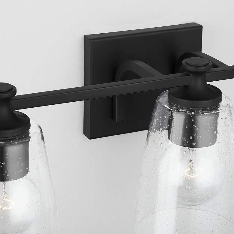 Image 3 HomePlace Lighting Myles 3 Light Vanity Matte Black more views