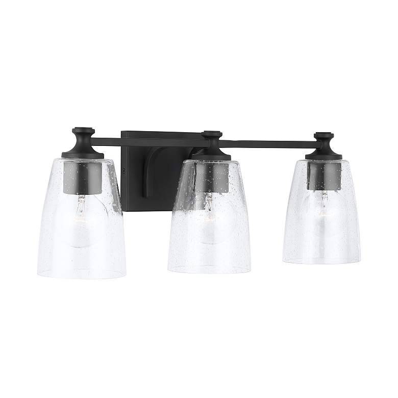 Image 4 HomePlace Lighting Myles 3 Light Vanity Matte Black more views