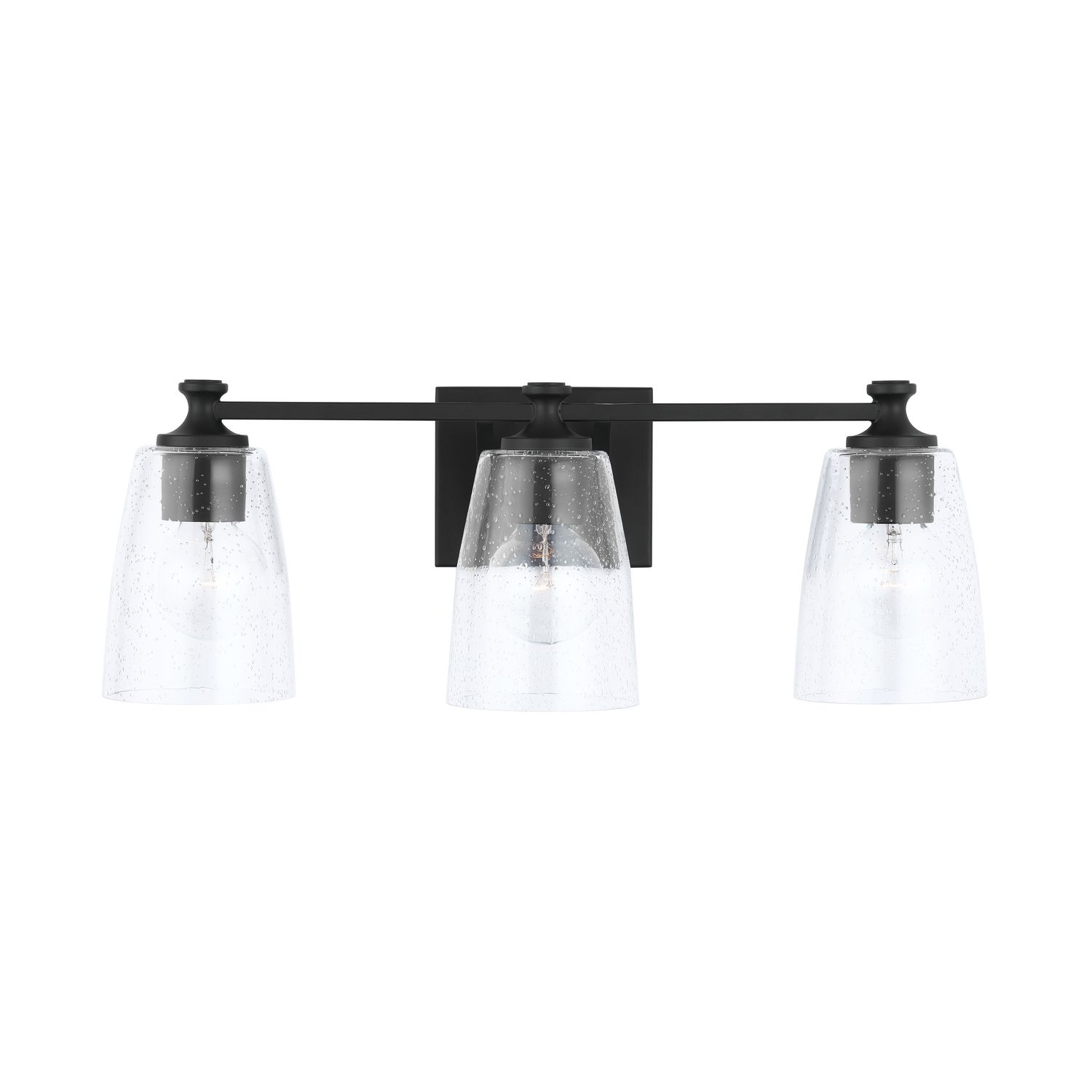 Image 6 HomePlace Lighting Myles 3 Light Vanity Matte Black more views