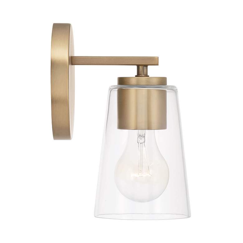 Image 4 HomePlace Lighting Portman 1 Light Sconce Aged Brass more views