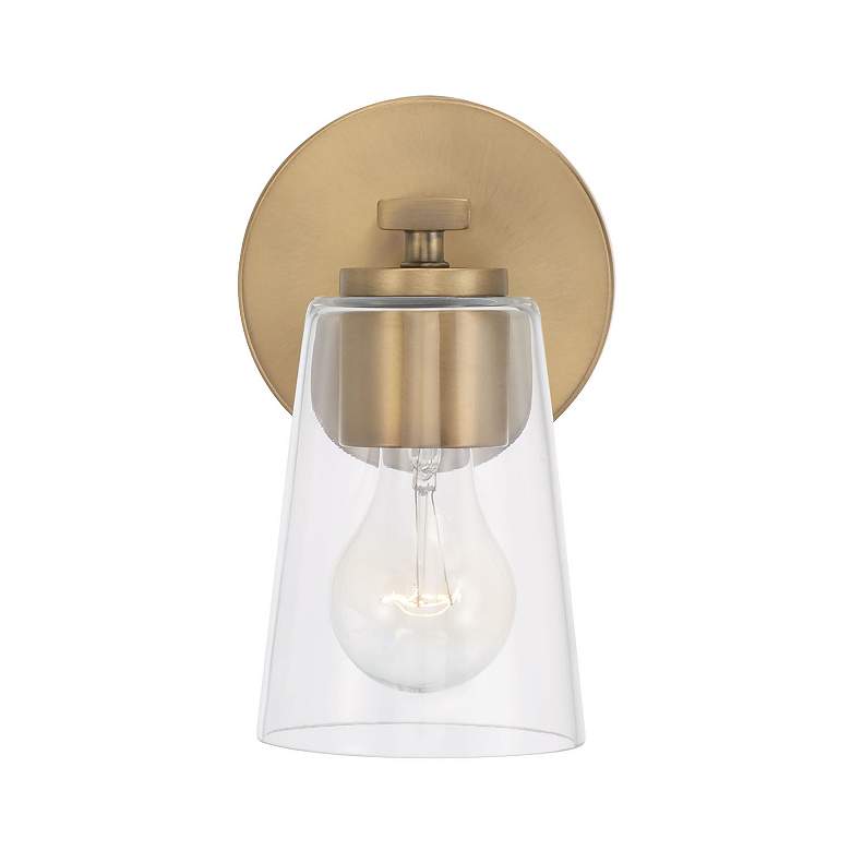 Image 5 HomePlace Lighting Portman 1 Light Sconce Aged Brass more views