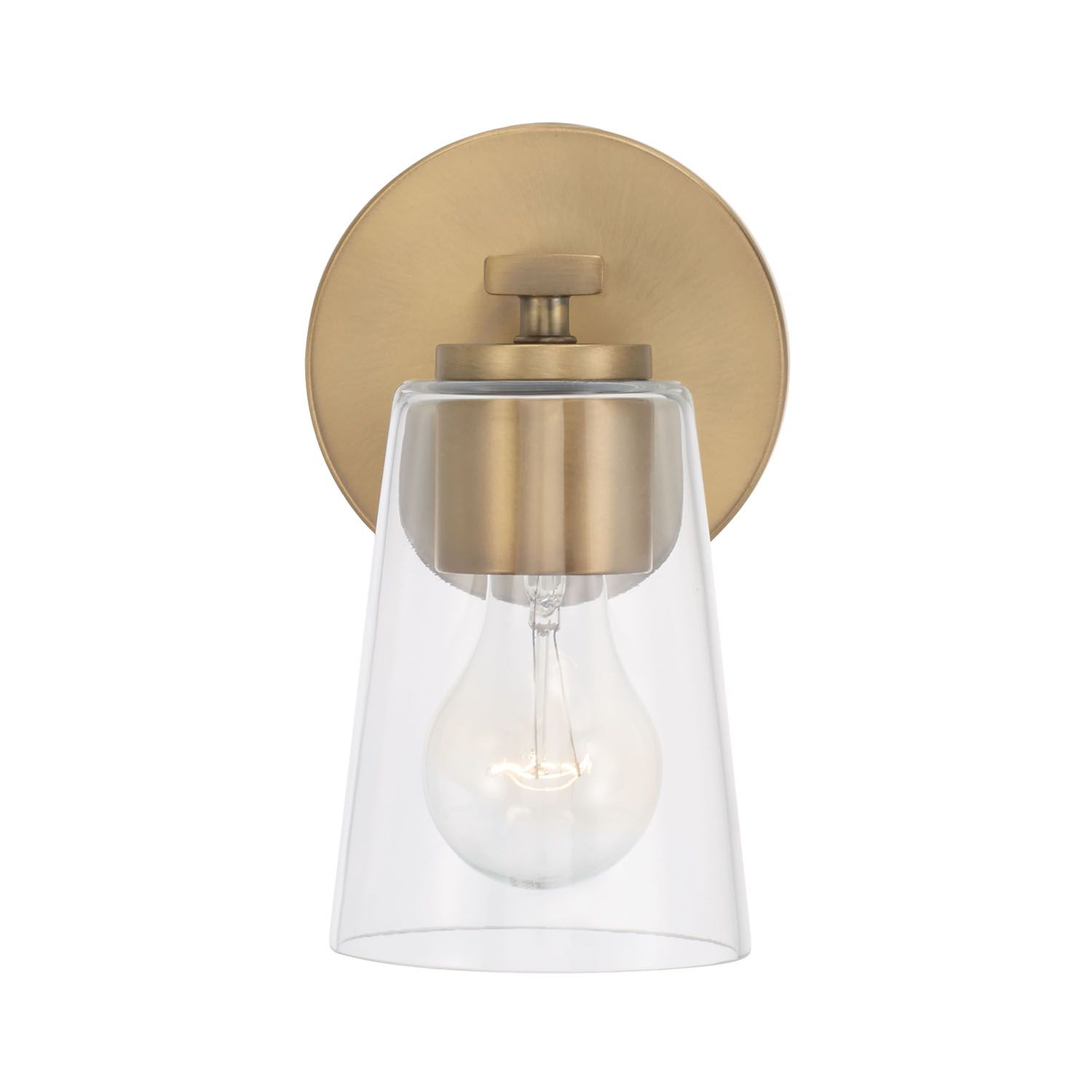 Image 6 HomePlace Lighting Portman 1 Light Sconce Aged Brass more views