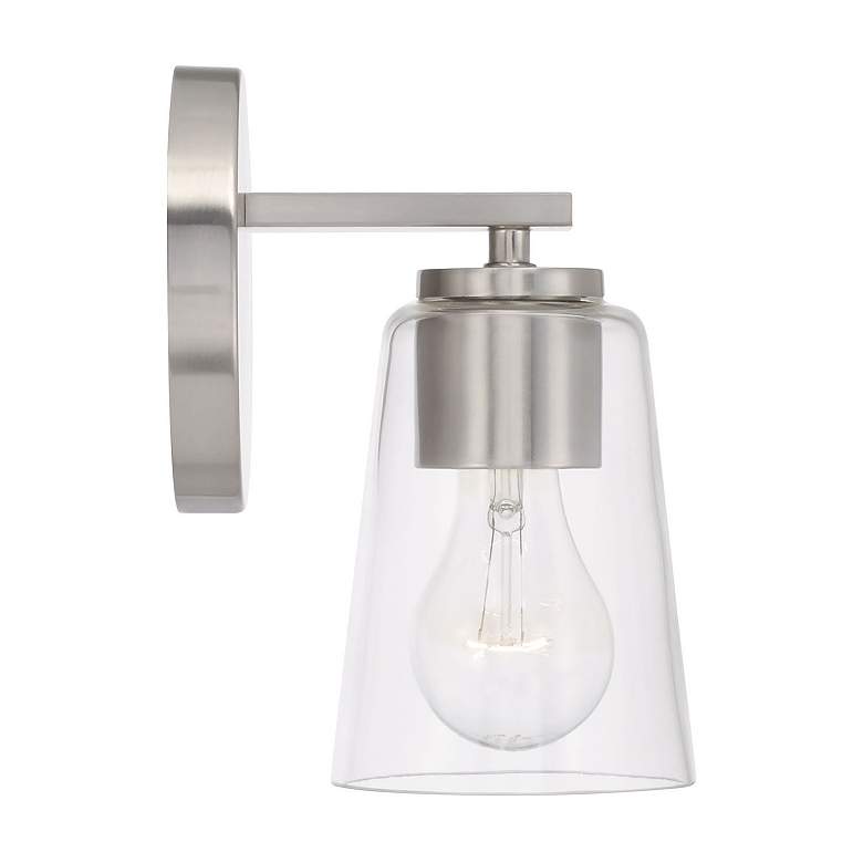 Image 4 HomePlace Lighting Portman 1 Light Sconce Brushed Nickel more views