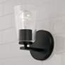 HomePlace Lighting Portman 1 Light Sconce Matte Black