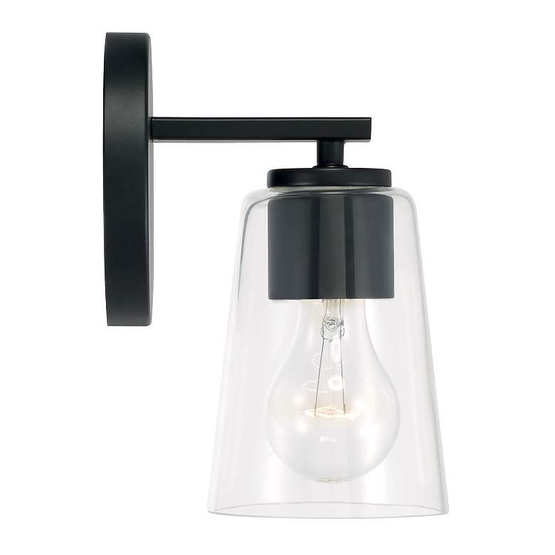Image 4 HomePlace Lighting Portman 1 Light Sconce Matte Black more views