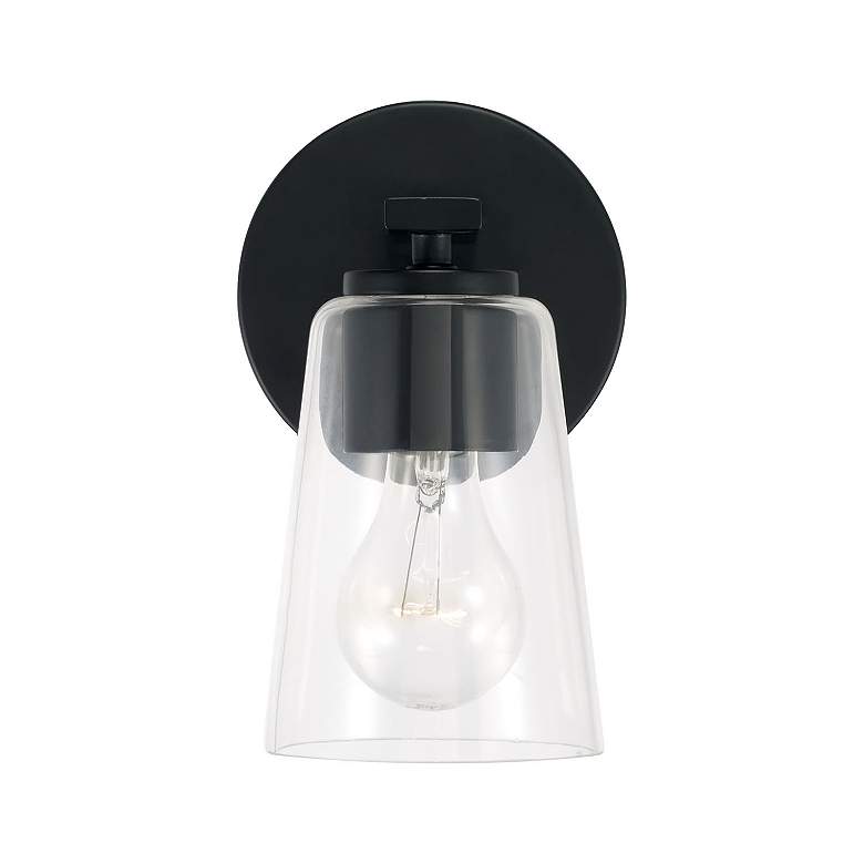 Image 5 HomePlace Lighting Portman 1 Light Sconce Matte Black more views