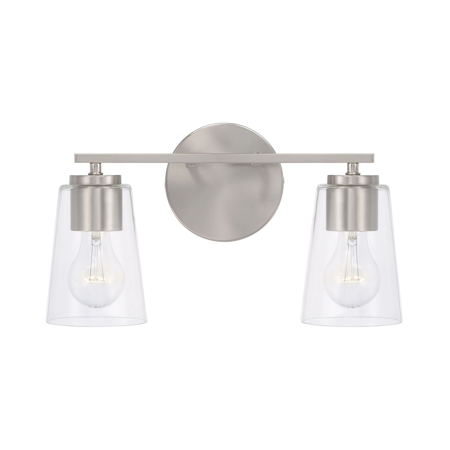 Image 5 HomePlace Lighting Portman 2 Light Vanity 14.5" Brushed Nickel more views