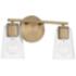 HomePlace Lighting Portman 2 Light Vanity Aged Brass