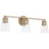 HomePlace Lighting Portman 3 Light Vanity Aged Brass