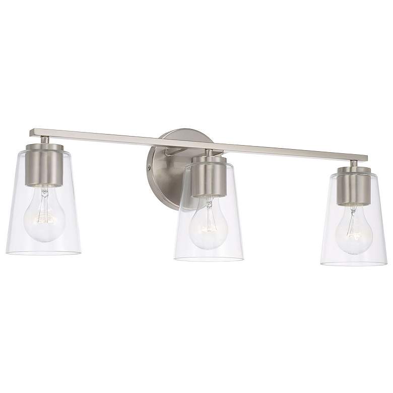 Image 1 HomePlace Lighting Portman 3 Light Vanity Brushed Nickel