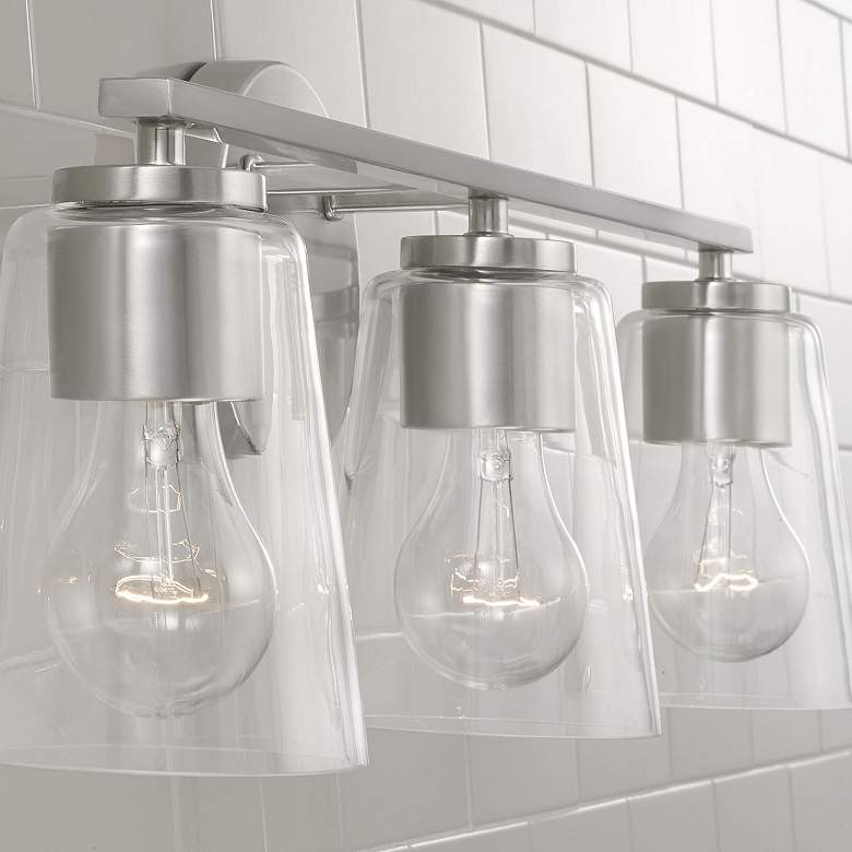 Image 3 HomePlace Lighting Portman 3 Light Vanity Brushed Nickel more views