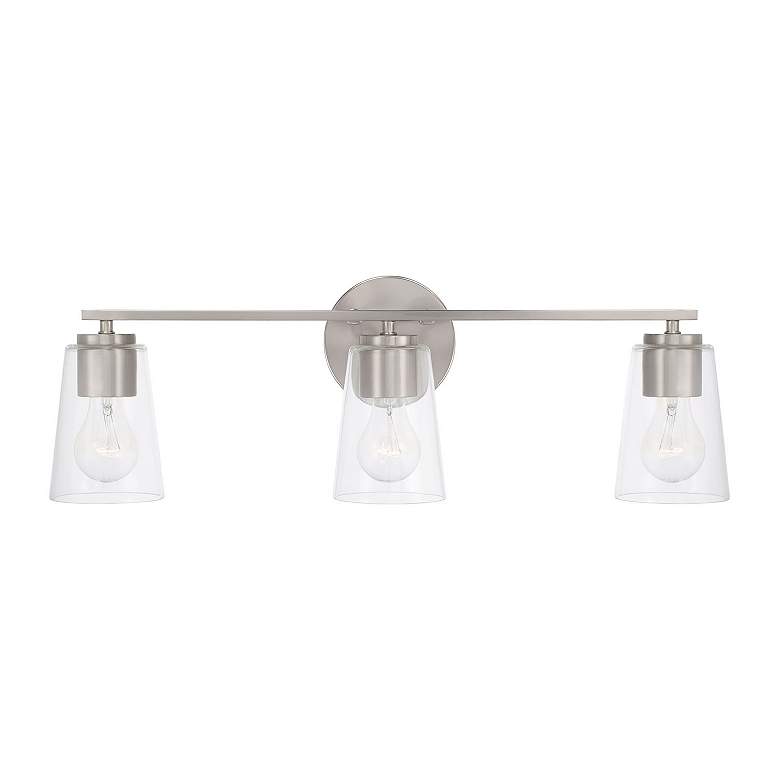 Image 5 HomePlace Lighting Portman 3 Light Vanity Brushed Nickel more views