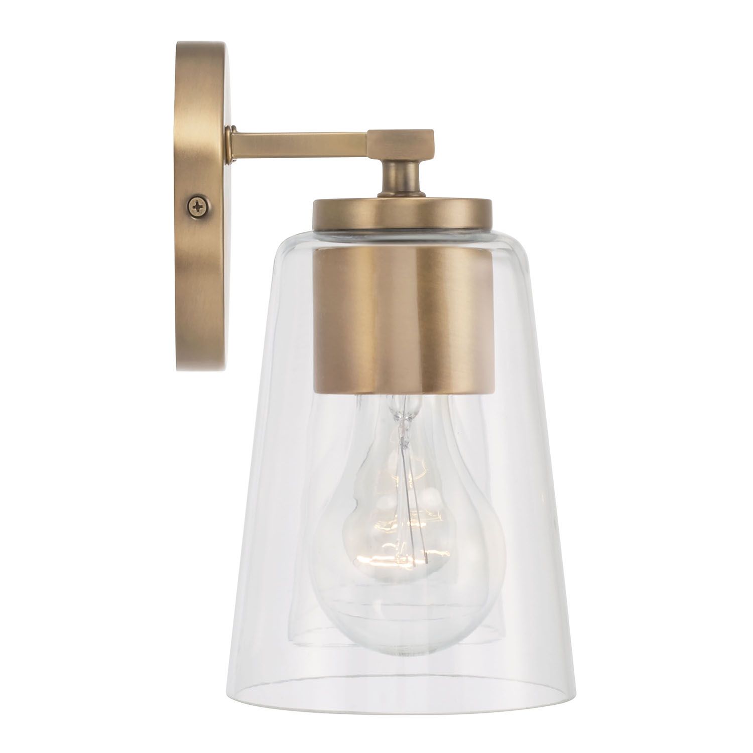Image 4 HomePlace Lighting Portman 4 Light Vanity 35.25" Aged Brass more views