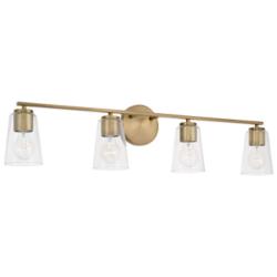 HomePlace Lighting Portman 4 Light Vanity Aged Brass