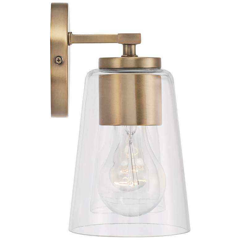 Image 4 HomePlace Lighting Portman 4 Light Vanity Aged Brass more views