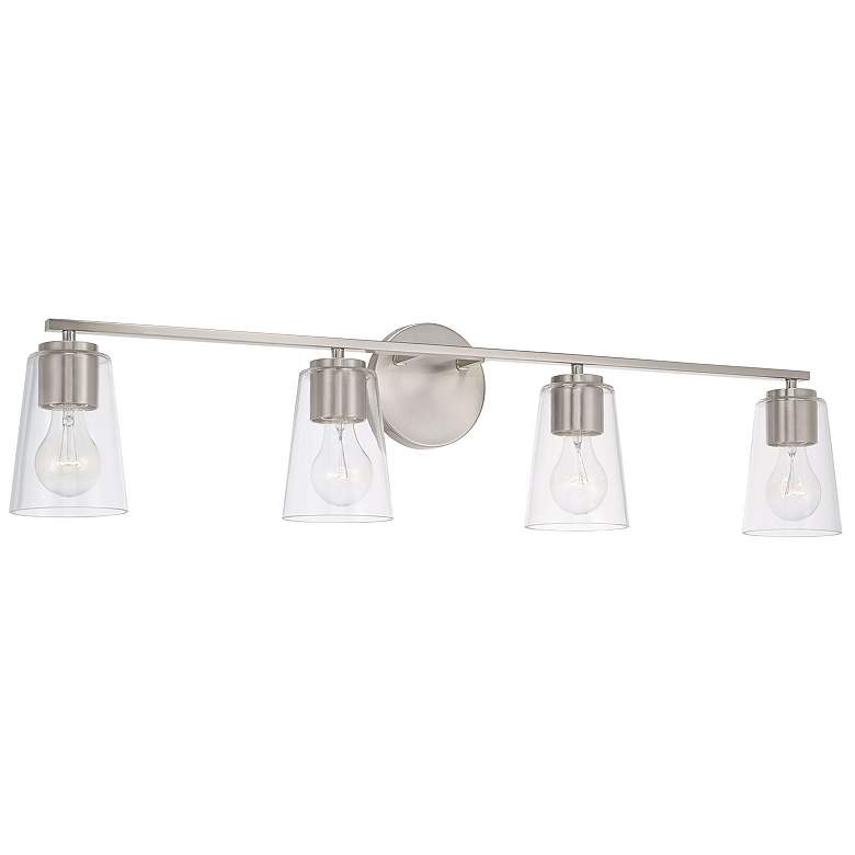 Image 2 HomePlace Lighting Portman 4 Light Vanity Brushed Nickel
