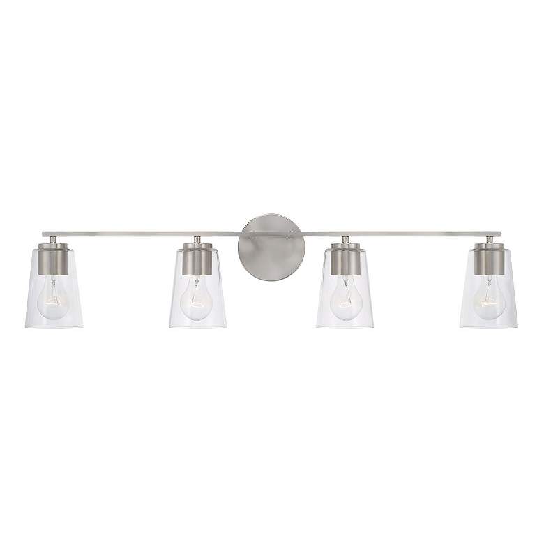 Image 5 HomePlace Lighting Portman 4 Light Vanity Brushed Nickel more views