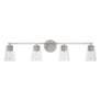 5_HomePlace Lighting Portman 4 Light Vanity Brushed Nickel more views