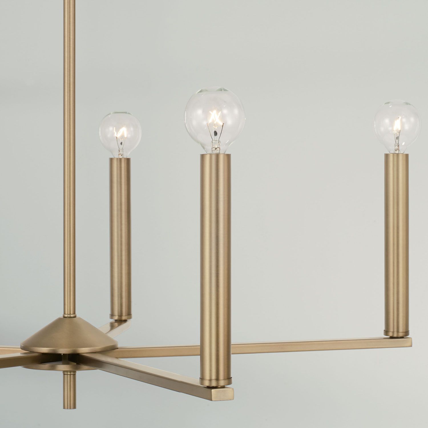 Image 3 HomePlace Lighting Portman 5 Light Chandelier 27.75" Aged Brass more views