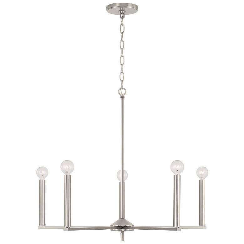 Image 1 HomePlace Lighting Portman 5 Light Chandelier Brushed Nickel