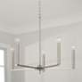 1_HomePlace Lighting Portman 5 Light Chandelier Brushed Nickel