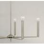 3_HomePlace Lighting Portman 5 Light Chandelier Brushed Nickel more views