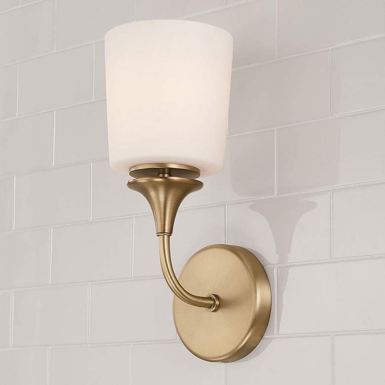 Image 6 HomePlace Lighting Presley 1 Light Sconce Aged Brass more views