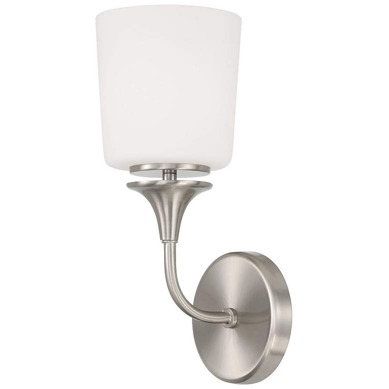 Image 1 HomePlace Lighting Presley 1 Light Sconce Brushed Nickel