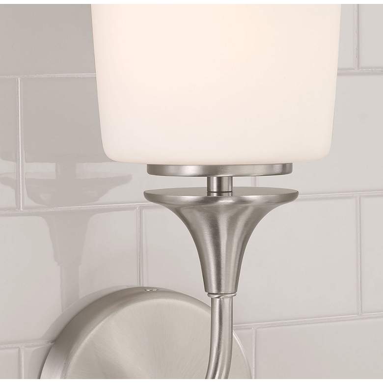 Image 3 HomePlace Lighting Presley 1 Light Sconce Brushed Nickel more views