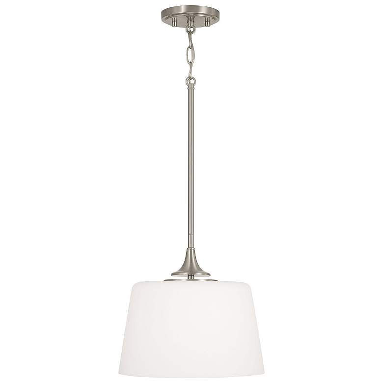 Image 6 HomePlace Lighting Presley 1 Light Semi-Flush Brushed Nickel more views