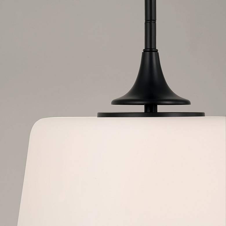 Image 4 HomePlace Lighting Presley 1 Light Semi-Flush Matte Black more views